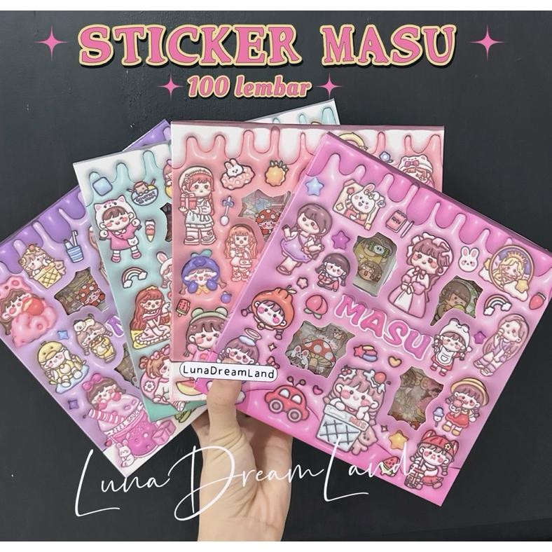 

Terlaris Sticker Masu Terbaru 100Lembar Box Pvc Stiker Anti Air Fgs-3