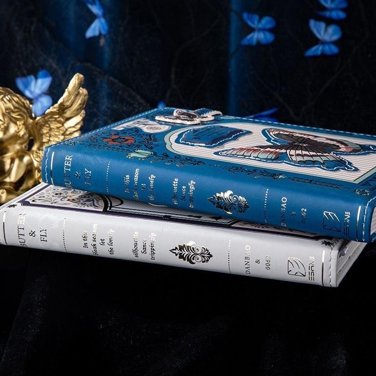 

Cod Magnetic Notebook Butter & Fly / Buku Diary Pu Leather Buku Tulis 0796 It34