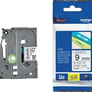 

Brother Label Tape Tze 221 - 9Mm Black On White Tze-221 New Stok