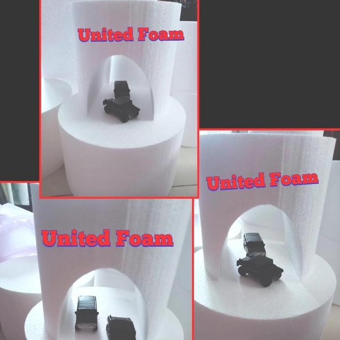 new  Styrofoam Dummy cake D18 x 18 cm dengan lubang /bolong terowongan /goa