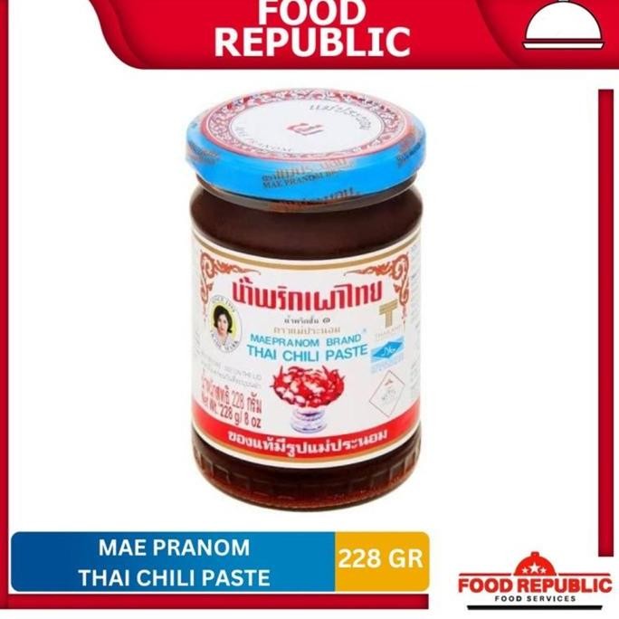 

Maepranom Brand Thai Chili Paste 228 Gr Pasta Sambal Origin Thailand