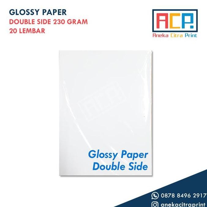 new  Kertas Foto / Glossy Photo Paper Double Side ( 2 Sisi )