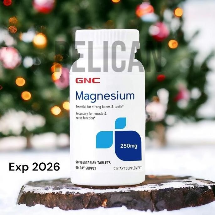 BEBAS ONGKIR - GNC Magnesium 250 mg Vegetarian