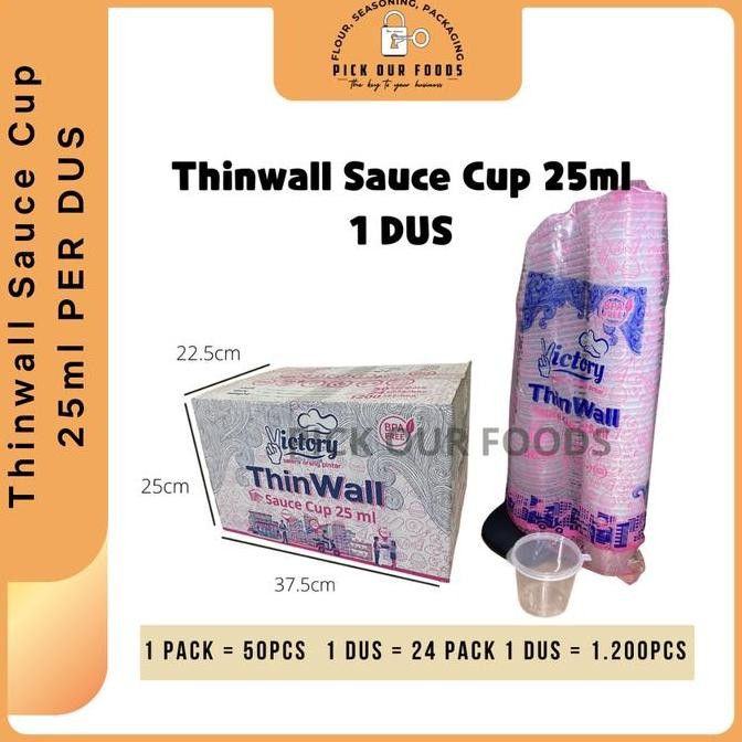

Thinwall Sauce Cup 25ml PER DUS Tempat Saus 25 ml Tempat Sambal
