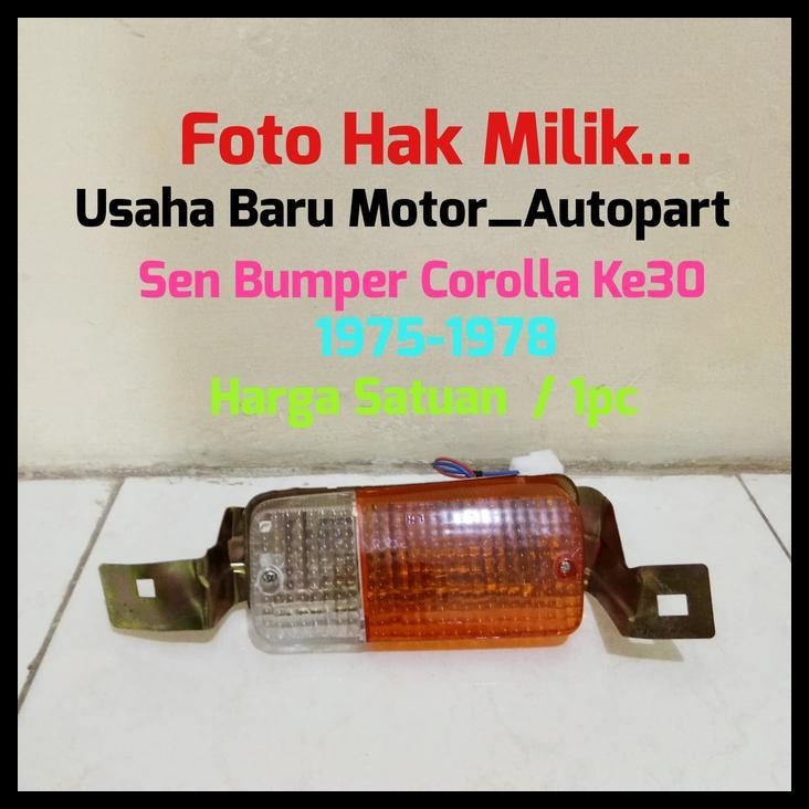 TERMURAH LAMPU SEN SEIN BUMPER BEMPER 1PC TOYOTA COROLLA 75-78 KE30 KE 30 