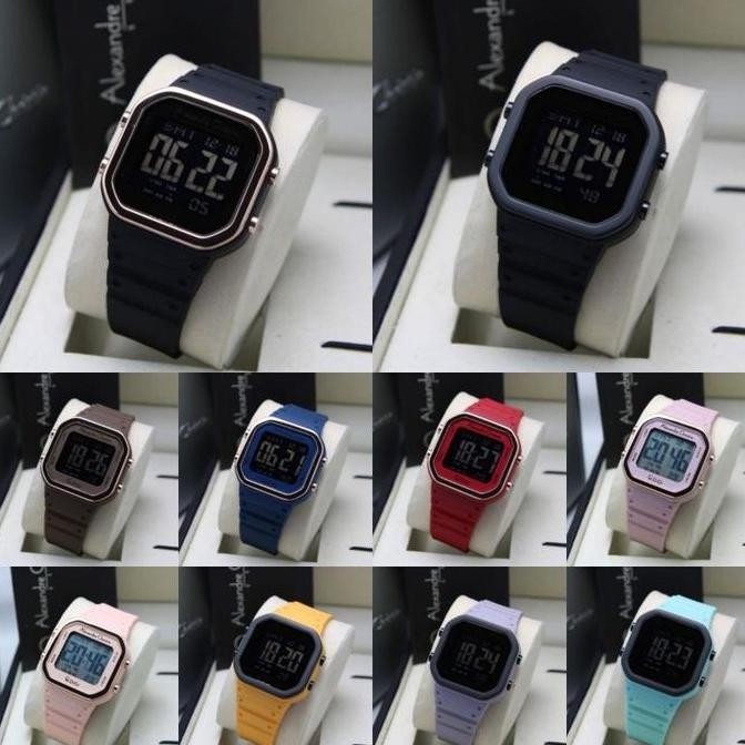 JAM TANGAN WANITA ALEXANDRE CHRISTIE AC 9347 / AC9347 RUBBER ORIGINAL