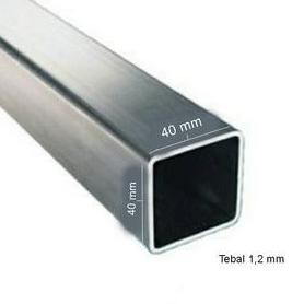 BEBAS ONGKIR - Pipa Kotak / Hollow / Holow 40x40 Stainless Steel