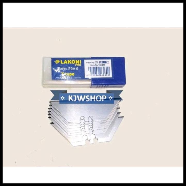 

BEST DEAL BLADE CUTTER ALUMINIUM MATA PISAU CUTTER T-TYPE ISI 10PCS MERK LAKONI PRO CUTER BLADES MODEL T PACK ISI CUTTER LAKONI T - TYPE ISI CUTTER T SET 10 PCS LAKONI ISI CUTTER T LAKONI SILET T LAKONI ISI CUTTER ALUMINIUM LAKONI ISI CUTTER ALMINI SILET