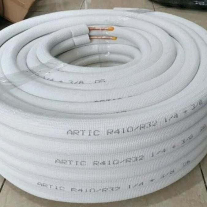 baru pipa ac artic 1/4 x 3/8 (0,5-1 pk) per meter - pipa pendingin ac