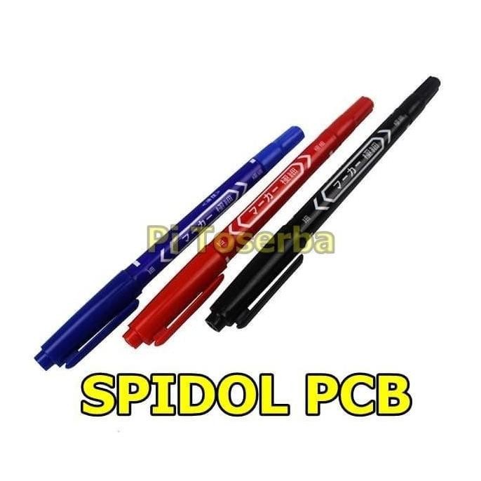 

Zebifa Spidol Pcb Marker Water Resistant Anti Air Etching Ccl - Hitam