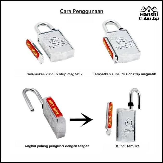 New Gembok Magnet HONXI 30mm 40mm Tanpa Lubang | Gantung Anti Maling Unik