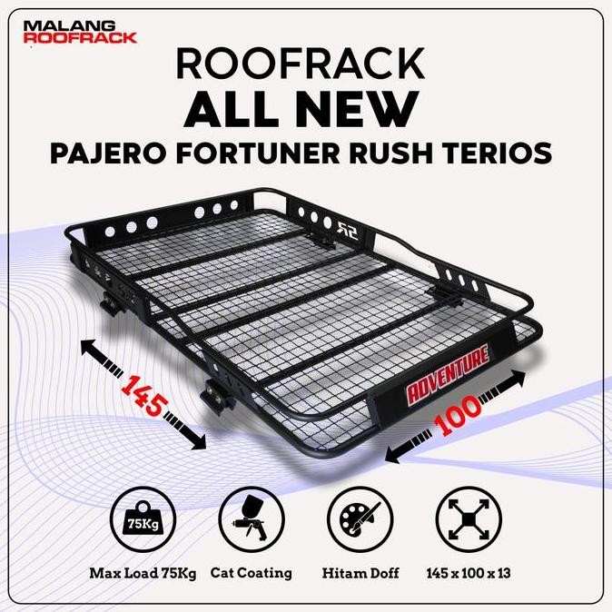 siap kirim roof rack rak atas mobil fortuner all new pajero terios rush universal