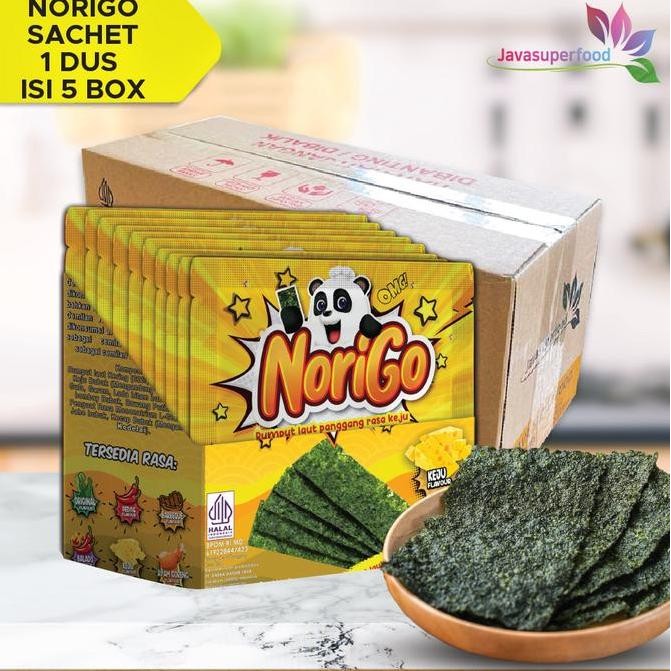 

(Beli 1 Dus Free 10 Pcs) / Nori Sachet Spicy Seaweed Snack 3G Rumput Laut Halal Rasa Keju Kualitas Terbaik Harga Termurah