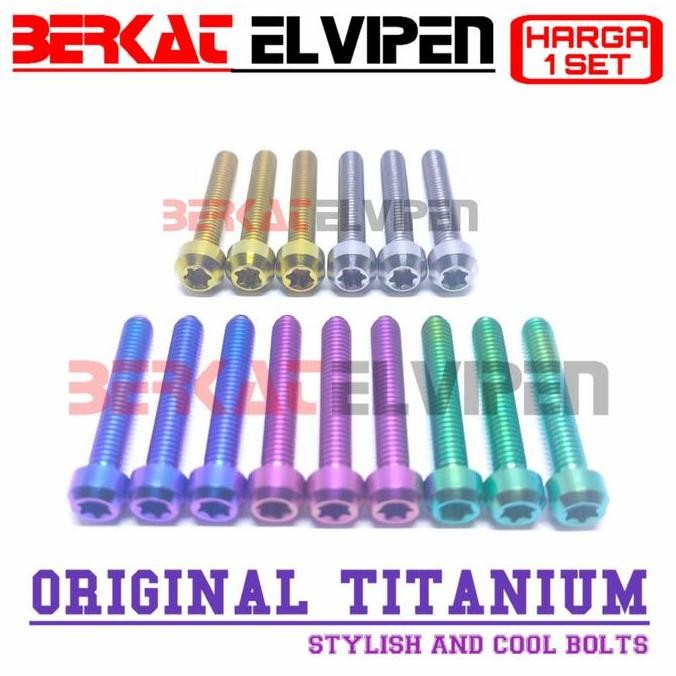 Baut Titanium Dudukan Cover Filter Udara Honda Pcx 160 / Vario 160 - Baut Variasi Cnc Original