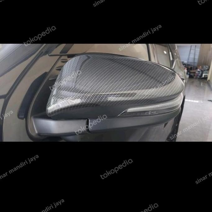 siap kirim cover spion carbon all new fortuner gr sport 2021-2022 | aksesoris eksterior