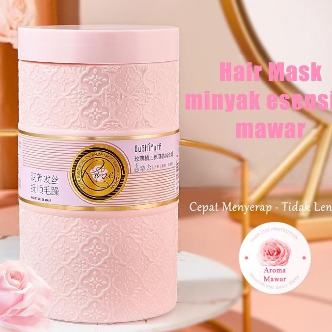 Hair Mask Smooth Hair Mask Keratin800Mlhair Mask Keratin Smoothing Hair Hair Mask Minyak Mawar