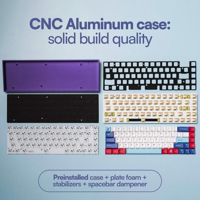 Promo Keyboard Mechanical Voyager68 Lightyear Edition Cnc Alu South Facing