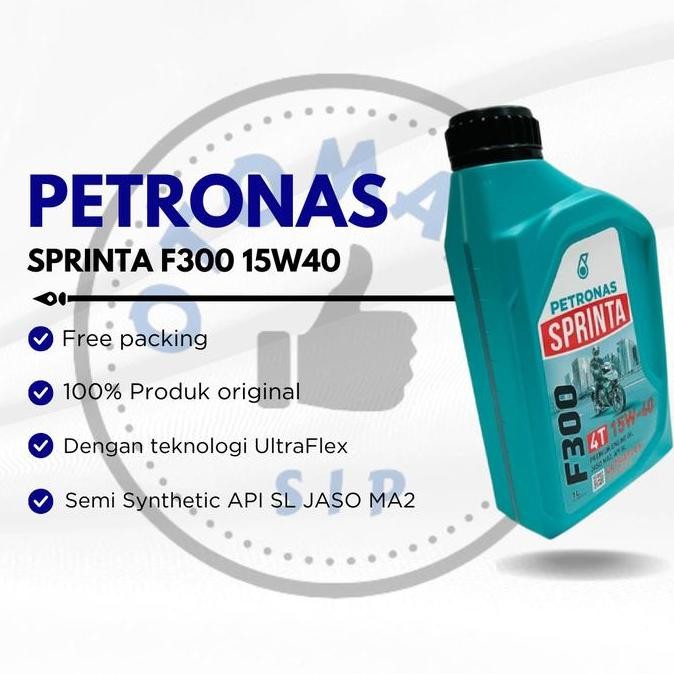 oli motor petronas sprinta f300 15w40 1 liter 4t original terlaris