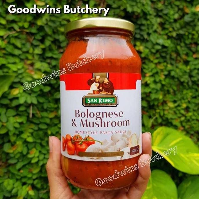 

Sanremo BOLOGNESE MUSHROOM TOMATO SAUCE spaghetti bolognaise saus pasta Australia San Remo 500g