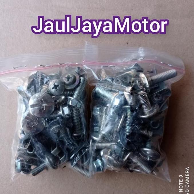 Promo Baut Body Full Set Suzuki Skywave Baut Sekrup Motor Komplit