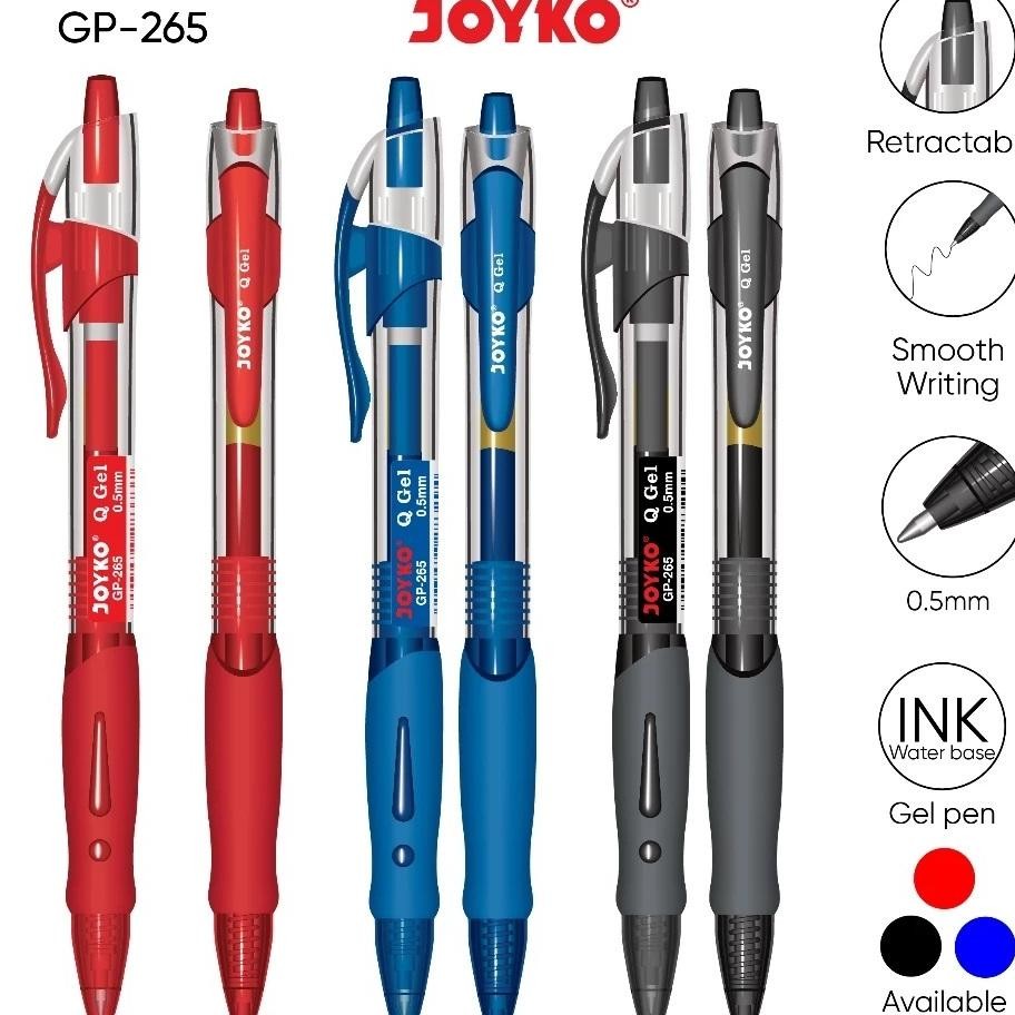 

Lusinan Gel Pen Pulpen Joyko Gp265 Q Gel 0.5 Mm