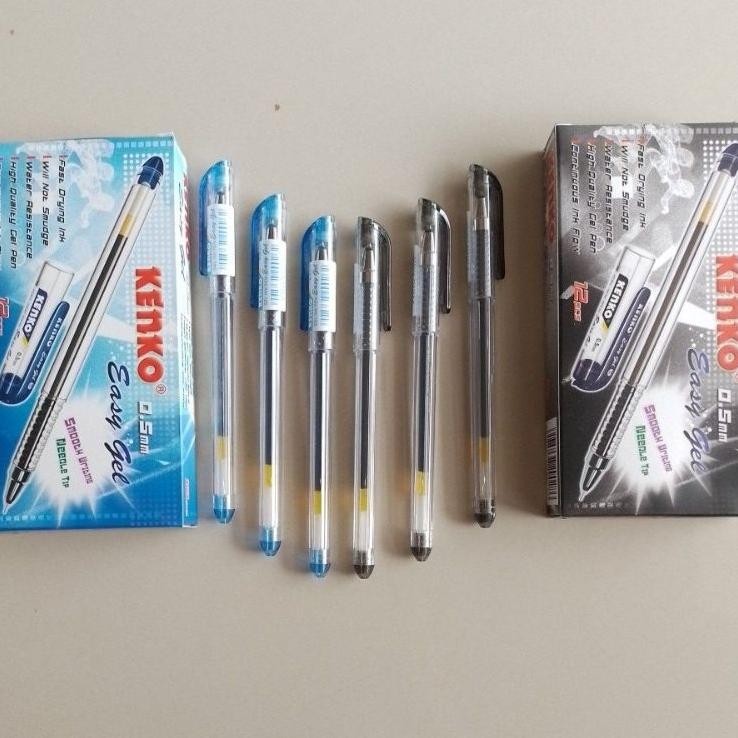 

Pulpen Gel Pen Kenko Easy Gel 12 Pcs