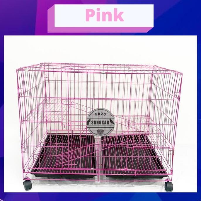 Kandang Kucing Jumbo Size Xxl 2 Tingkat Besi Lipat Tebal