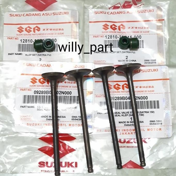 Promo Payung Klep + Seal Klep Set Suzuki Satria FU Karbu Kualitas Ori SGP