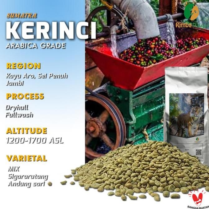 

READY BIJI KOPI ARABIKA KERINCI GREEN BEAN - DRYHULL / FULLWASH PROCESS
