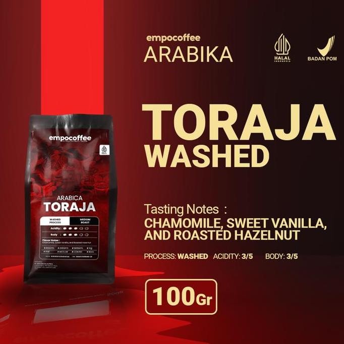 

READY KOPI ARABIKA TORAJA SAPAN 100G - BIJI KOPI ROASTED ARABICA PREMIUM FRESH BEANS