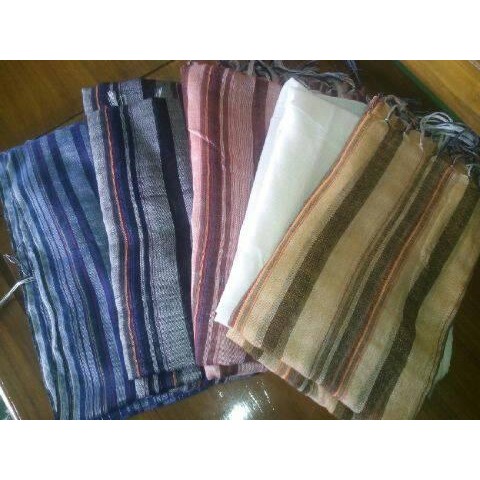 AV Syal atau Jilbab Pasmina Tenun Lurik ATBM Khas Jawa Tengah