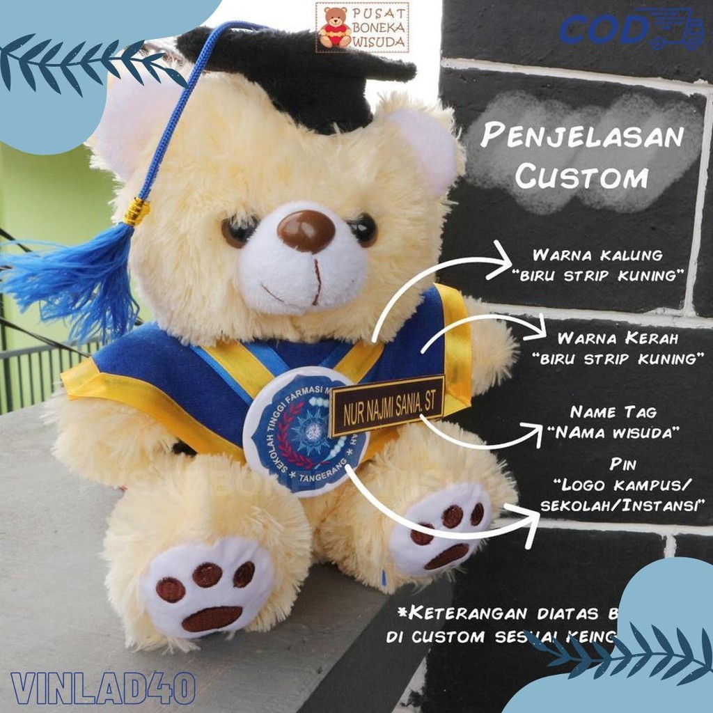 

Boneka Wisuda Teddy Bear Murah Kado Graduation Hadiah Kelulusan Sidang Skripsi Gratis Ongkir Ultah Terlengkap Dan Termurah