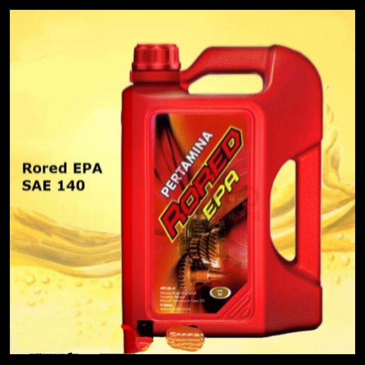 TERBARU OLI GARDAN/TRANSMISI MOBIL RORED EPA SAE 140 GL4 (4 LITER) 