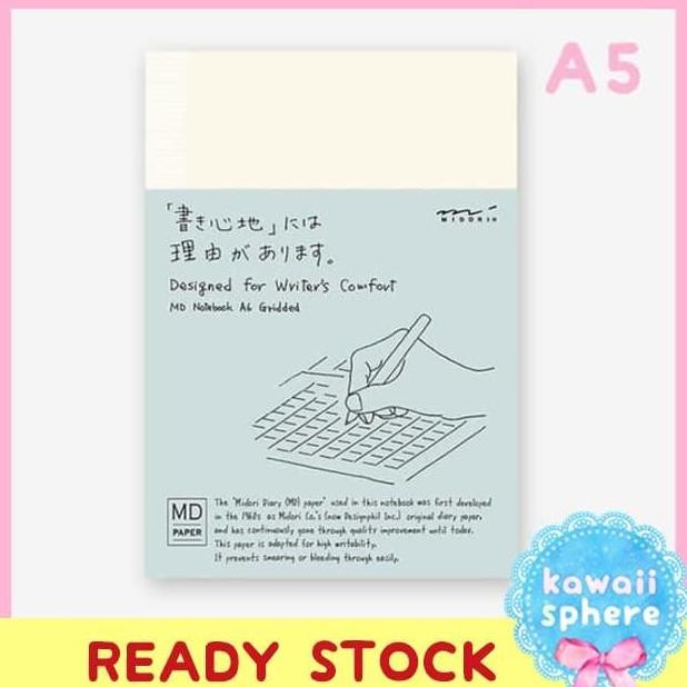 

Midori Md Notebook Grid A5 | Ready Stock