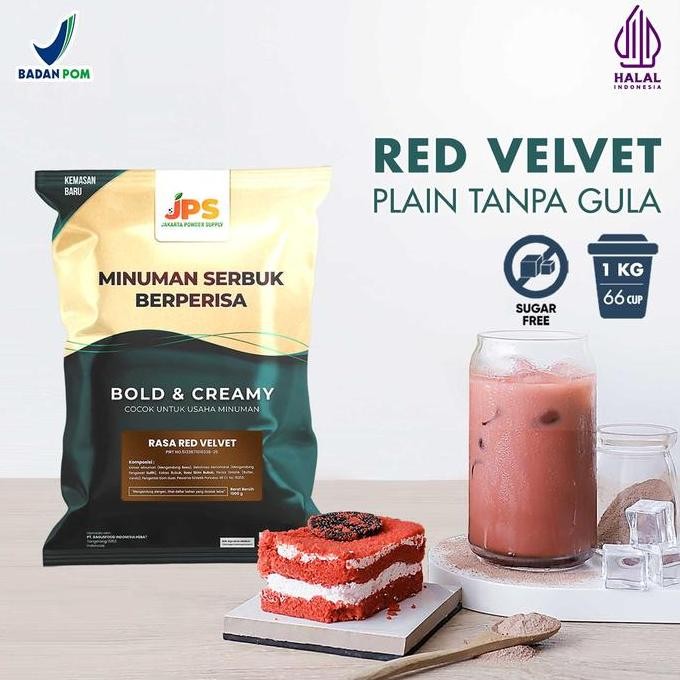 

Original Bubuk Minuman Red Velvet 200gr Tanpa Gula - Red Velvet Powder JPS Drink
