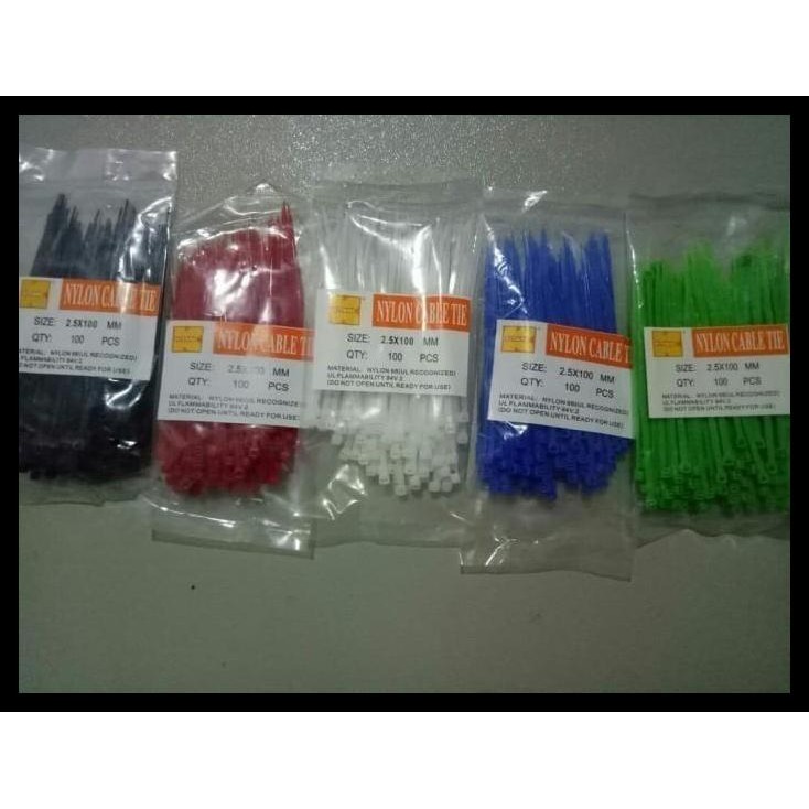 

HOT DEAL WARNA PUTIH 100PCS CABLE TIES KABEL TIES TALI KABEL 25CM 250MM 25 CM !