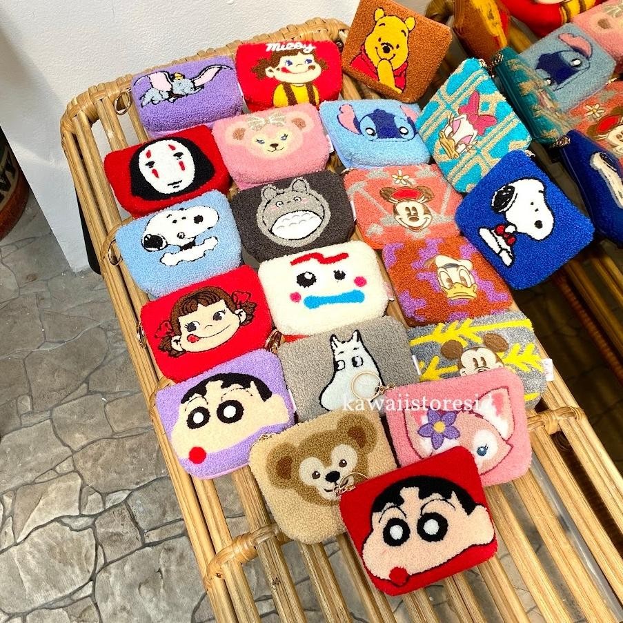 Pouch Koin Purse Sling Bag Disney Donald Miey Dumbo Stitch Snoopy Sinchan Shinchan Pekko Totoro No F