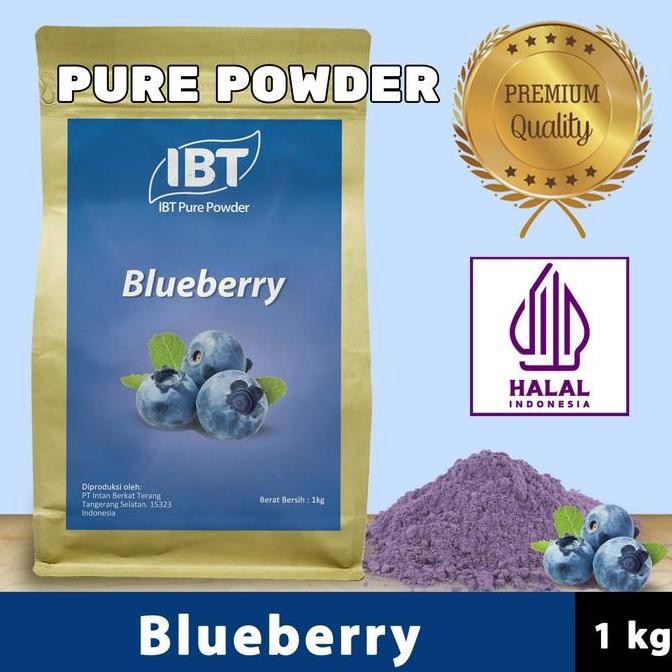 

Original Pure Blueberry Powder 100gr Bubuk Bluberi Import Premium untuk Minuman Kue