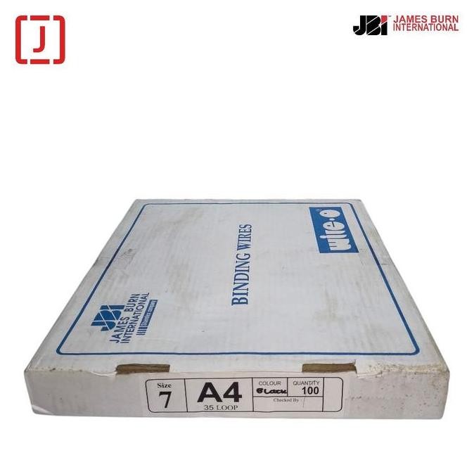 

Promo Spiral Kawat A4 3:1 No. 7 (7/16") JBI - Hitam (Box Isi 100 Batang) - Spiral Binder Buku COD