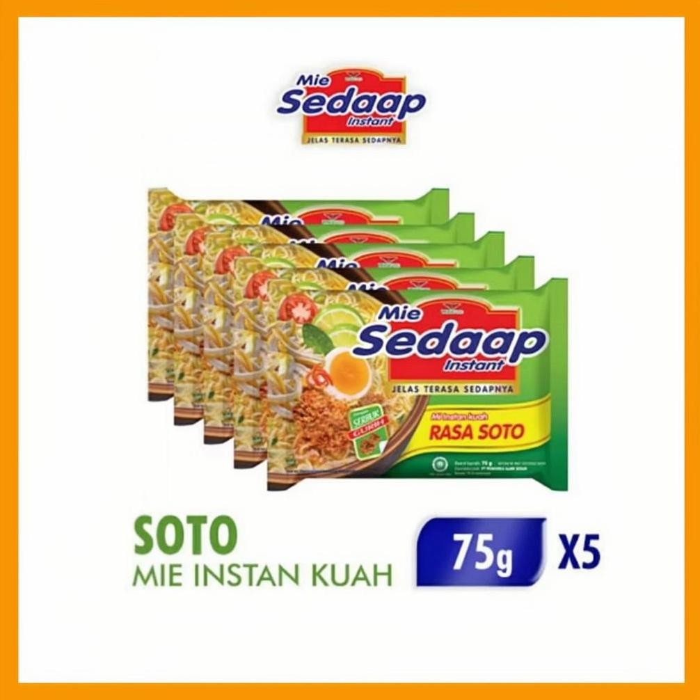 

Terlaris - [Cod] Mie Sedaap Soto Isi 5 / Mie Sedaap Kari Kental Spesial
