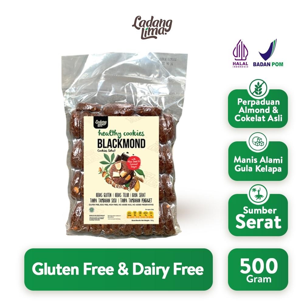 

READY STOCK Blackmond 500gr - Cookies Gluten Free Ladang Lima ORI!