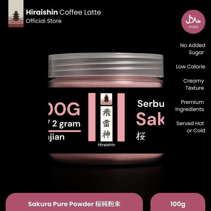 

Original HIRAISHIN Sakura Pure Powder 100gr - Bubuk Rendah Kalori Tanpa Gula