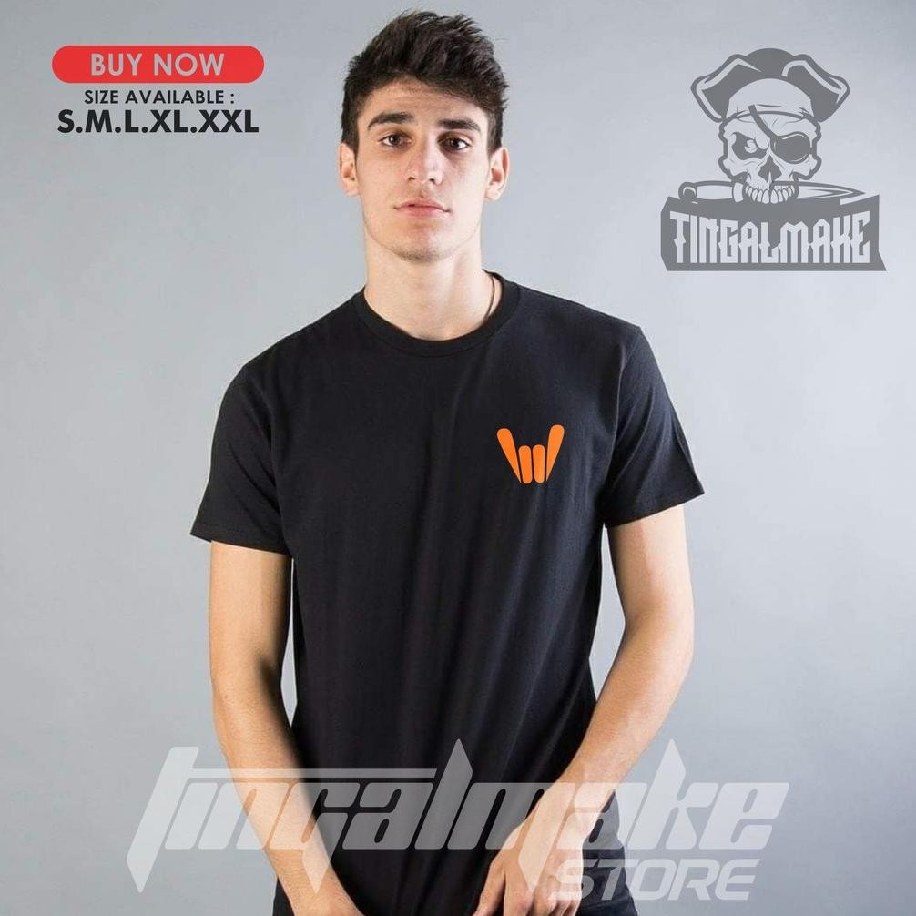 Promo Mayhem Logo Oange Simpel Unisex Baju Distro Mayhem Kaos Mayhem