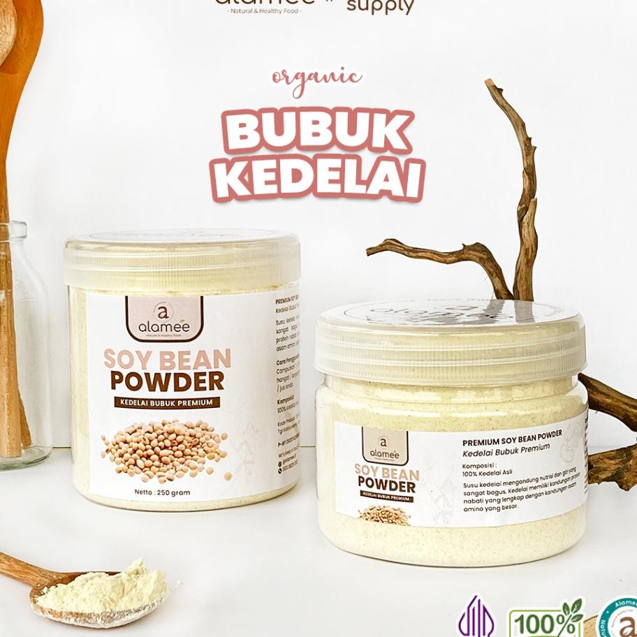 

Alamee Soy Milk Bean Powder Bubuk Susu Kacang Kedelai Murni Tinggi Protein Tanpa Gula 250Gr