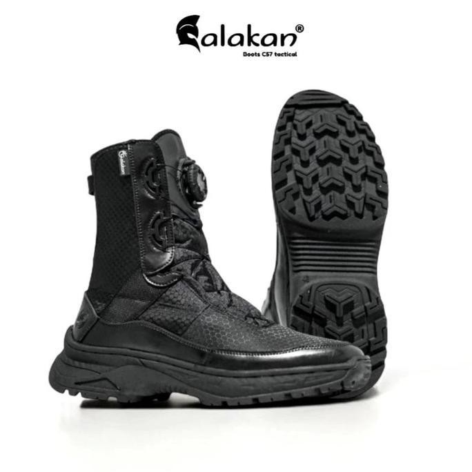 Sepatu Boots Pdl Tni Polri Tali Putar CALAKAN Original COBRA" Free Kaos Kaki pdh Shoes Pria Hitam ja