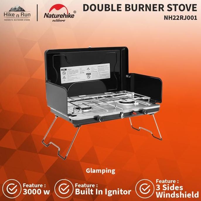 Terbaru Kompor Dua Tungku Naturehike Nh22Rj001 Foldable Double Burner Stove