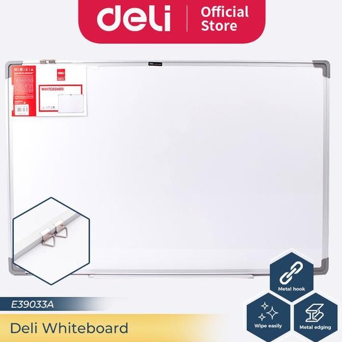 

[ SKUL ] Deli Papan Tulis Putih Gantung Magnetik Ukuran 60 x 90 cm E39033A