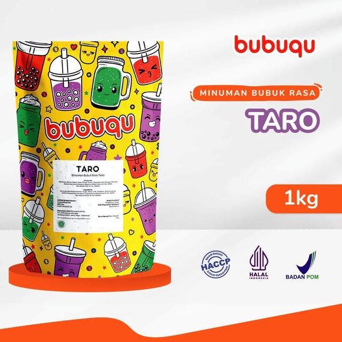 

Original Bubuqu Bubuk Minuman Taro Latte 1 Kg - Powder Drink Taro Susu Premium