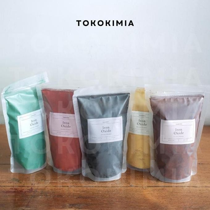 

Original Iron Oxide Pigment Powder 1kg Pewarna Organik Bubuk Synox Warna Merah Hitam Hijau Kuning Coklat
