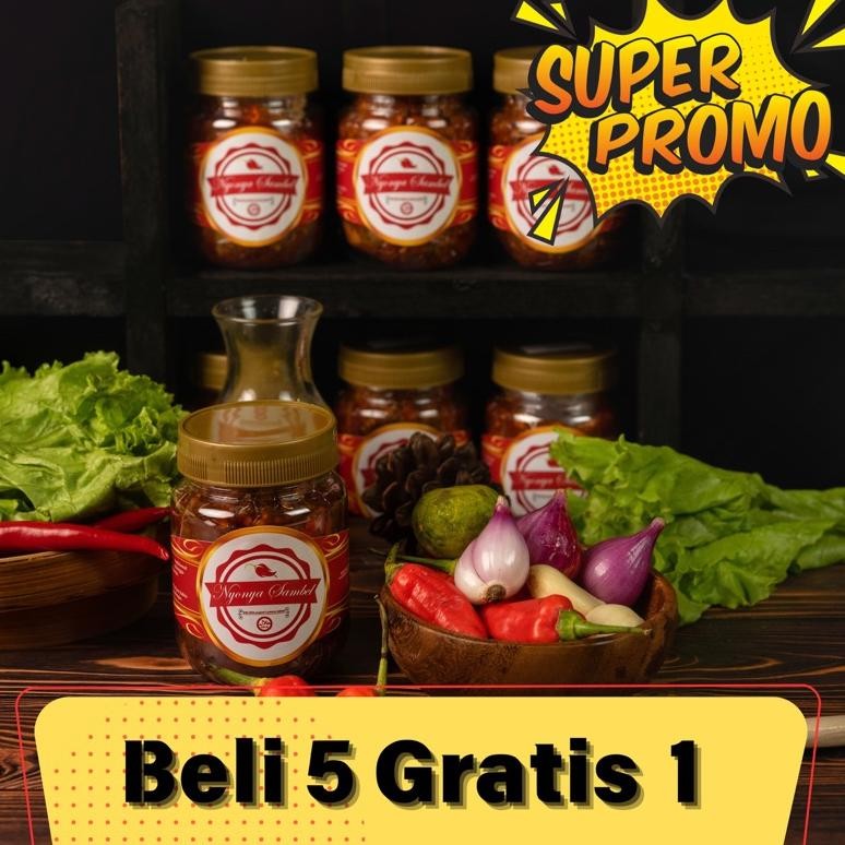 

PROMO Beli 5 Gratis 1 / Sambal CUMI 170gr / Sambel Enak / Sambel Pedes / Sambel Rumahan / Sambal Nugi